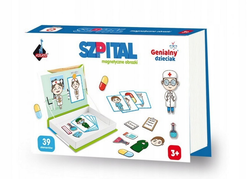 Askato Genialny Dzieciak Szpital Układanka Magnetyczna